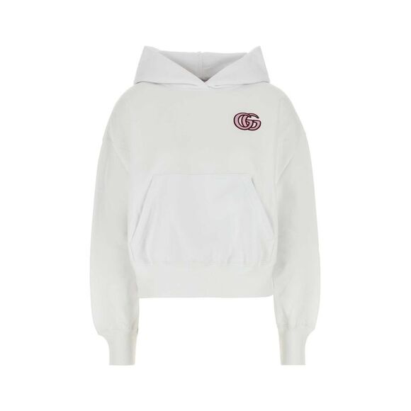 Gucci Women White Cotton Sweatshirt